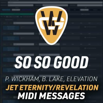 So So Good JET Eternity & Revelation MIDI Messages